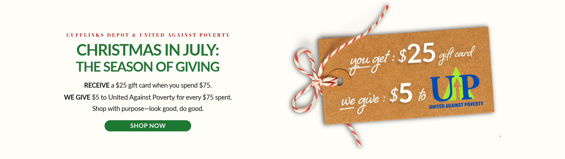 Christmas in July | Earn a $25 Gift Careds
